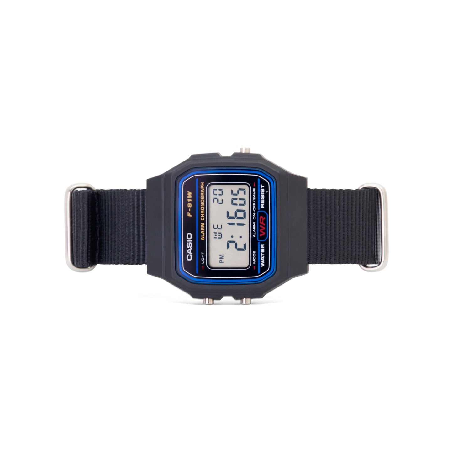 Black Watch Strap with Black Hardware - 18mm