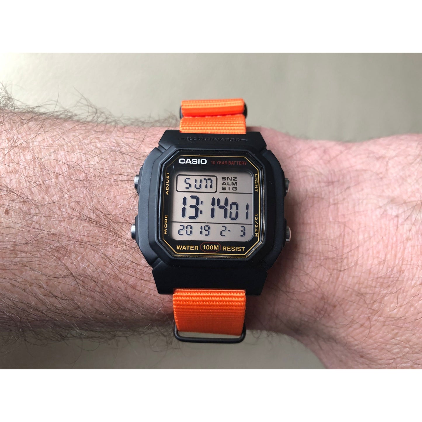 Casio with Orange Strap